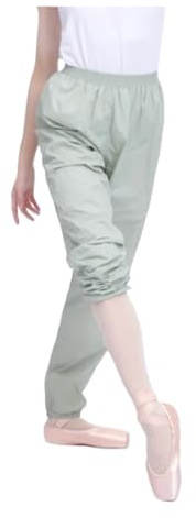 LuoAXINN Pantalones de Calentamiento for Ballet, Holgados, Deportivos, absorbentes del Sudor, precalentados, Pantalones Entrenamiento for Danza Corporal para Bailar(Green,M)