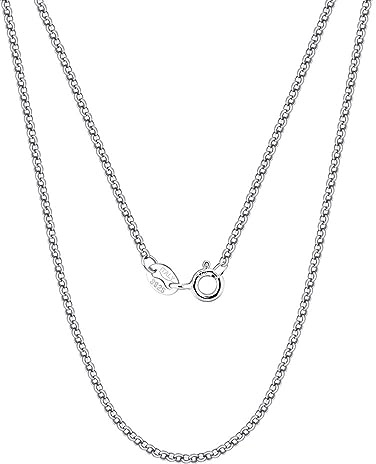 925 Silverhalsband för kvinnor och flickor, kedjasmycken