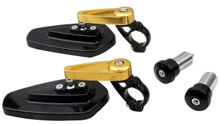 1 Paar Lenkerendenspiegel für Kawasaki Z125 Pro, Z650, Z750, Z800, Z900, ER6N und ER6F – Ersatzteile für Motorrad-Seitenspiegel, klare Sicht