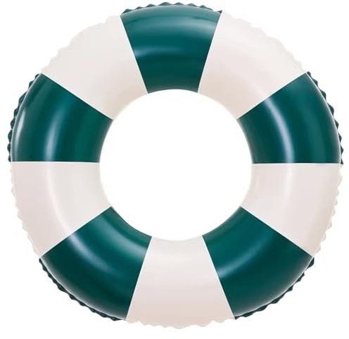Anillos de Piscina inflables de 35 Pulgadas para Adultos, Flotador de Piscina de Rayas Retro de Gran flotabilidad Espesa, Juguetes acuáticos para Nadar en la Playa de Verano, flotadores