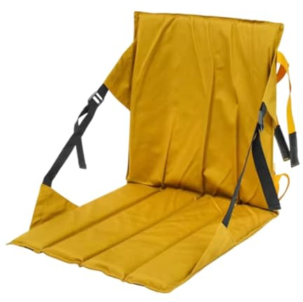 Tdoutop Asiento Plegable Tipo Cojín para Estadio con Respaldo Acolchado Cómodo. Silla Plegable de Suelo. Silla Oxford Resistente para Campo.