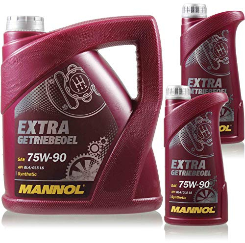 Huile de transmission MANNOL Extra d'origine 75W-90 API GL 4/GL 5 LS - 6 litres