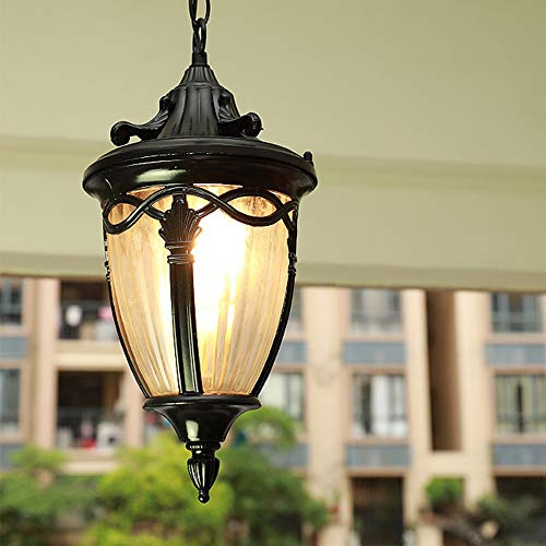Mengjay hängande lampa för utomhusbruk pendellampa utomhus rustik antik E27 hängande lampa utomhu retro utomhus/inomhus hängande ljuskrona gård trädgård belysning terrass
