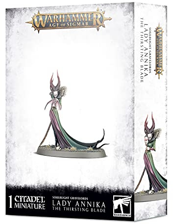 Warhammer Age of Sigmar Games Workshop Lady Annika, The Thirsting Blade, Black