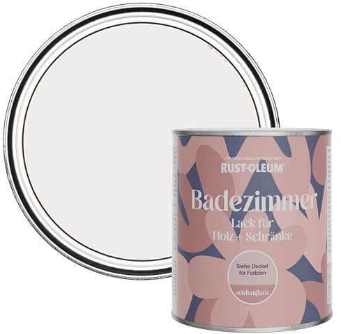 Rust-Oleum Grey Moisture Resistant Bathroom Wood and Cabinet Paint in Satin Finish - Fleur 750ml