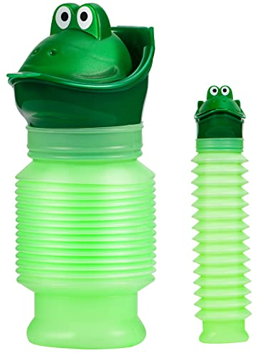 LAOJU Emergency Urinal Portable Urine Bottle Bag 600ML Shrinkable Pee Bottle Reusable Camping Travel Car Portable Toilet Potty