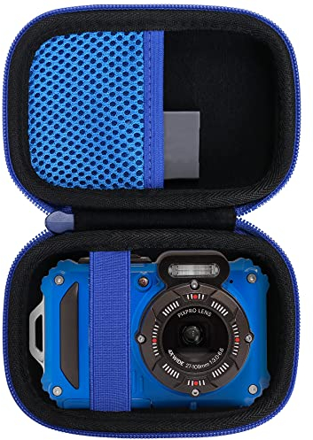 Aenllosi Hard Travel Tasche Kompatibel mit Kodak PIXPRO WPZ2 Waterproof Digital Kamera, Schutztasche für Kodak Video Kamera (Blau, nur Tasche)