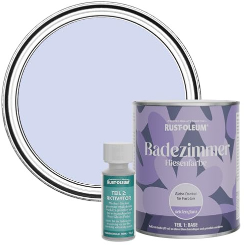 Rust-Oleum Purple Water-Resistant Bathroom Tile Paint in Satin Finish - Be My Mermaid 750ml