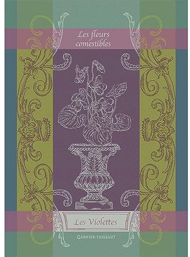 Garnier Thiebaut 46327 Geschirrtuch Les Violettes Violet 56x77 cm Baumwolle
