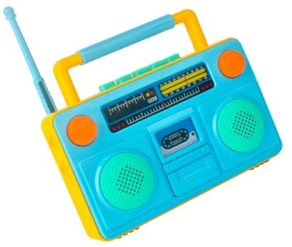 TOYANDONA Radio Juguete Educativo Simulación Para Niño Niña Juguete De Rol Interactivo Música Para Aprendizaje Temprano y Diversión Familiar Mezcla De Aleatorios