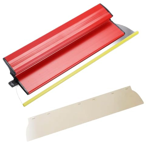 yotutun Spatole per Stucco, 40 cm Lama in Acciaio Inox Cazzuola Muratore Frattazzo per Rasatura Spatola Stucco Con Impugnatura a Forma Di Z per Cemento e Pareti in Calcestruzzo