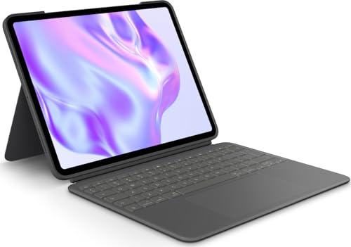 Logitech Combo Touch iPad Pro 13-inch (M4)(2024) Keyboard Case - Detachable backlit keyboard with kickstand, comfortable typing, multi-use mode - Graphite, QWERTY Layout