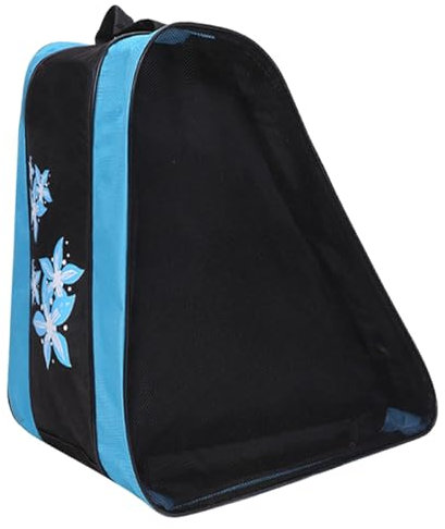 Wonsfuleu Tasche für Skating-Schuhe, Tasche für Inline-Skates,Aufbewahrungstasche für Schlittschuhe und Schuhe für Mädchen und - DREI-Fächer-Design-Skating-Schuh-Organizer mit atmungsaktivem Netz für