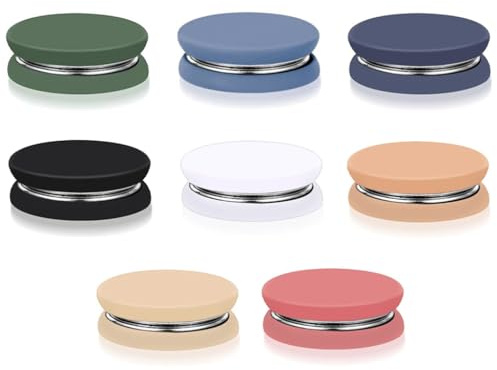 Kellegour 8 Paar Hijab Magneten,Magnetischer Hijab Clip,Hijab Magnetische Pins,Hijab Magnet Pinless,Hijab Runde Magnete für Kleidung,Seidenschals,Handtücher,Schals,Haarbänder,Hüte