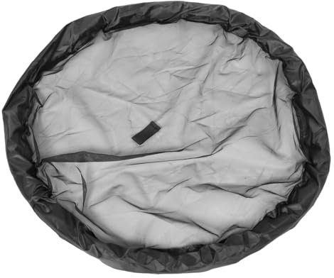 PAMINGONO Schwimmender Pflanzenring Für Teich Schwarzer Schwimmender Inselpflanzen-Schutz Für Teichdekoration Schützt Ihre Schwimmenden Pflanzen Vor Fischen Und Schädlingen