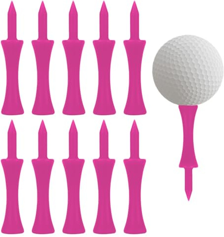 loacuony 100 Stück Golf Tees Kunststoff,57mm Golf Tees,Golf Tee,Tees Golf,Golftees,Tee Golf,Golf-Tee,Golf Tees Set,Golf Tee Bags,Golf Tee Höhenwerkzeug,Golf Tees Regler,Adjustable Golf Tee
