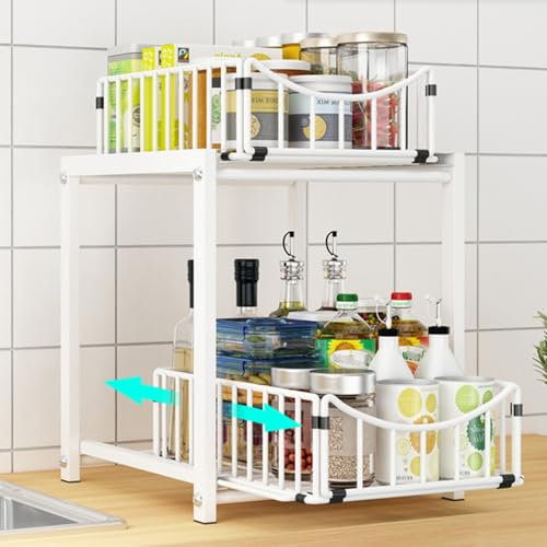 Onxyrbyte Organizador Bajo Fregadero Cocina,Estante Organizador Bajo Fregadero,Estante para Debajo del Fregadero,No Es FáCil De Deformar,para Cocina Y Mueble De BañO
