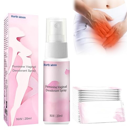 Spray intime pour femmes 20 ml + sachets de lingettes intimes | avec extraits de plantes naturelles purs, nettoyage et soin de la zone intime, pour soulager l’odeur et les démangeaisons