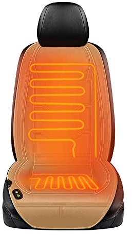 Auto Sitz Auflage, Winter Sitzpolster Auto Universelles Autositzauflag Vordersitz Sitzkissen Car Erwachsene LKW,SUV Oder Transporter (Beige)