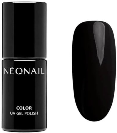 NÉONAIL UV Nagellack 7,2 ml - Schwarz - Pure Black - NÉONAIL Farben - UV Lack - Gel Nägel - Nageldesign