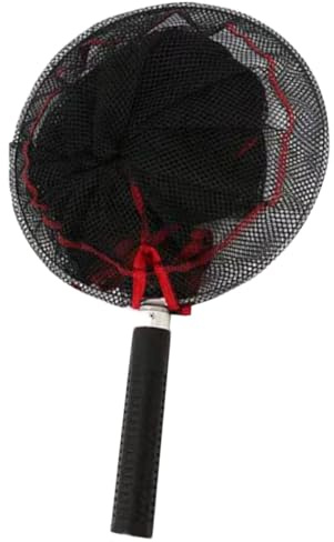 Veemoon Stainless Steel Multi-use Folding Fish Net Thick Mesh Transfer Landing Net for Carp Catfish Pond Fishing Portable Fishing Tool Random Color