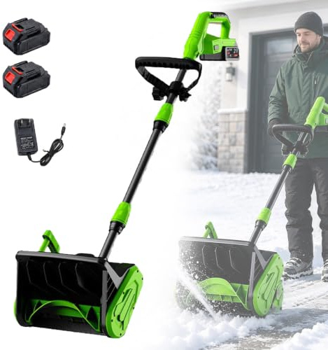 FRANREADER Pala da Neve elettrica con Ricarica Rapida 1,5–2 Ore
