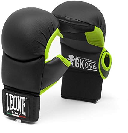 LEONE 1947, Karate Fit Handskar, Unisex vuxen, Svart, S, GK096
