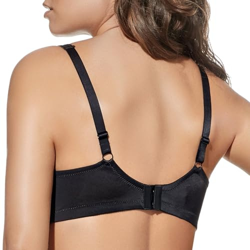 Selene, Reggiseno Donna con Ferretto e Coppe Imbottite, Decoro in Pizzo Bicolore, Collezione Nicole