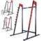 K-Sport: Langhantelablage mit Absicherung bis 280kg belastbar I Squat-Rack I Hantel-Ablage mit 8-Stufen Hakenleiste I Kniebeugenstaender, inkl. E-Book