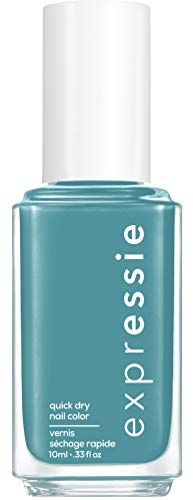 Essie Schnelltrocknender Nagellack „expressie“, Nr. 335 up up & away message, Blau, Vegane Formel, 10 ml