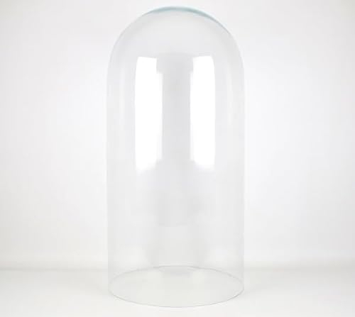 EMH Campana grande in vetro, effetto vintage, dimensioni 70 x 34,5 cm