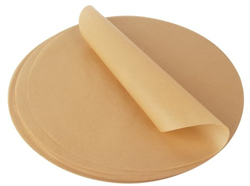BUCOMTU 200 st runda bakplåtspapper, 30 cm, värmebeständigt, bakpapper, för grill, stekpanna och luftfritös, matlagning