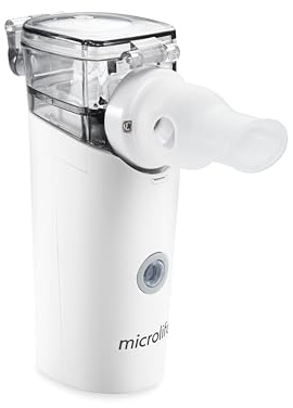 Microlife NEB 800 Nébuliseur Portable, Garantie 2 ans, Qualité Professionnelle, Technologie Mesh Innovante, Traitement Ultra-Rapide Asthme et Infections ORL, Silencieux et Compact, Adultes et Enfants
