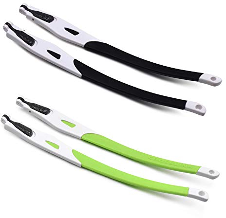 SOODASE Schwarz/Hellgrün Gummi Ersatz weißer Rahmen Für Oakley Crosslink Brillengestell
