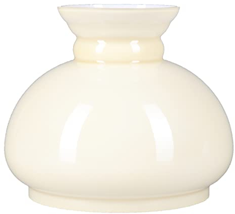 Lampenglas Petroleumleuchte Beige glänzend Ø 120 mm Ersatzglas Glasschirm