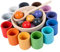 Colcolo Rainbow Balls in Cups Montessori Toy Wooden Sorter Game 12 Balls Age 1+ Color Sorting and Counting Preschool Learning Education