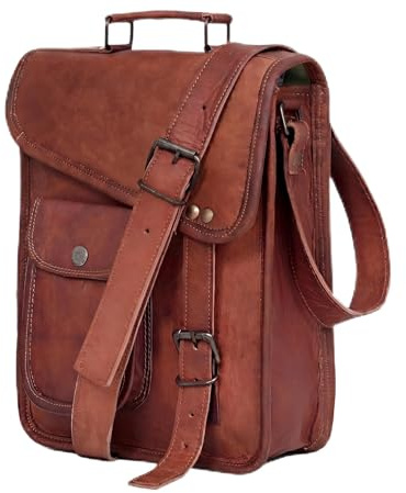 Ledertasche, Tablet-Tasche, Laptoptasche, Büro-Aktentasche, Kuriertasche, Geschenk für Herren, Computer, Used-Look