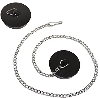Olakin 2 Pezzi Tappo per lavello in Gomma con Gancio, Vasca da Bagno Tappo per lavello, Tappo Universale Scarico lavandino per Vasca da Bagno, Cucina e Bagno