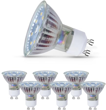 Kowanie GU10 LED Warmweiss 5W Leuchtmittel Lampe Ersetzt 50W Glühbirne 3000K Energiesparlampe Abstrahlwinkel 110° Spot Nicht Dimmbar Reflektor Birne Glühlampen Strahler Spot LED GU10 6 pack