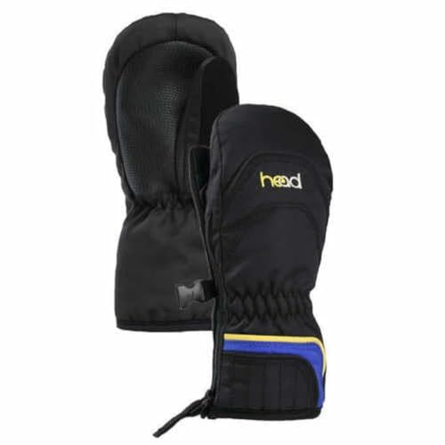 HEAD Junior Ski & Snowboarding Mittens (Black, XXS 1-2 yo)