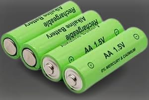 TOMMI - Batterie ricaricabili, ad alta capacità, 3800 mAh, pre-caricate, conf 4 pezzi (AA)