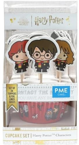 PME Harry Potter Bakförmchen & Tortenaufsatz Set, 24 stück, Charaktere