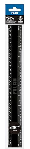 MILAN® Flex&Resistant Lineal, schwarz, 30 cm, Serie Shadow