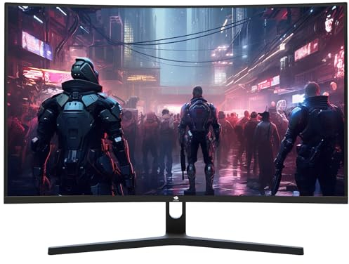 Z-Edge Monitor Gaming Curvo 27'' 165 Hz, 1ms, FreeSync, FHD(1920x1080), Schermo PC Cornice Ultra Sottile 16:9, 1500R VA, Inclinazione Regolabile, 2* HDMI2.0 & DP1.4, VESA 100*100mm(Cavo HDMI Incluso)