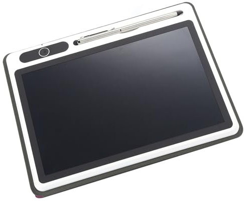 9 Inch Electronic Notepad LCD Tablet Drawing Pad Business Supplies Hand Painting Tool (Red (with leather case))