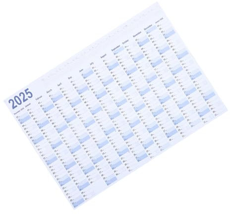 DIYEAH Wandkalender Zum Aufhängen Jahreskalender Und Monatskalender Praktischer Kalender Für Büro Und Zuhause Terminplaner Mit Agendafunktion Aus Robustem Papier