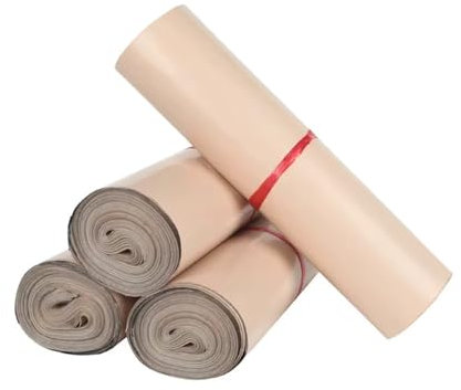 YINLUCK 50 Stück Versandbeutel, Kunststoff, Aprikosenfarben, for Express-Verpackungsbeutel, Verdickte, wasserdichte Versandbeutel for Kleidungsstücke, Umschlagbeutel(28x42cm)