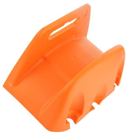 HOMSFOU Portagomma Da Parete Per Giardino in Plastica Arancione Supporto Stabile e Resistente Per Tubo Flessibile Organizer Compatto Per Tubo Acqua Montaggio Facile Per Interni Ed Esterni