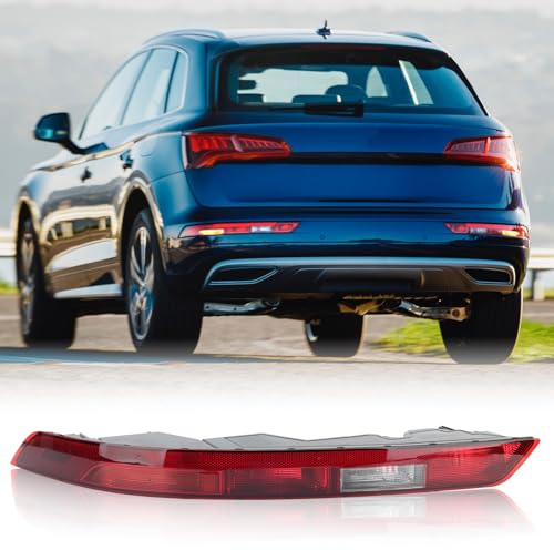 Clidr Rear Bumper Light Compatible with 2018 2019 2020 2021 Audi Q5 US Version Rear Bumper Reflector Lower Tail Light Replaces 80A945069A Left Driver Side