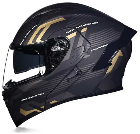 Casco modulare da moto, casco monoblocco apribile con doppia visiera, unisex, certificato DOT/ECE, casco da moto per tutte le stagioni e da fuoristrada L,M